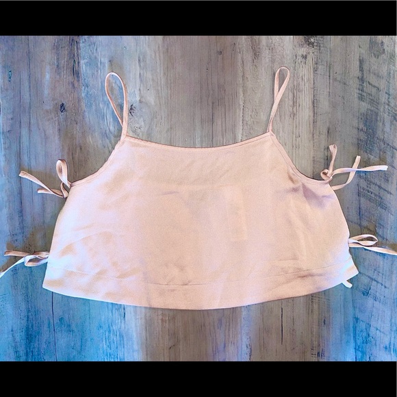 TOPSHOP Blush Cropped Camisole Top - Picture 3 of 5